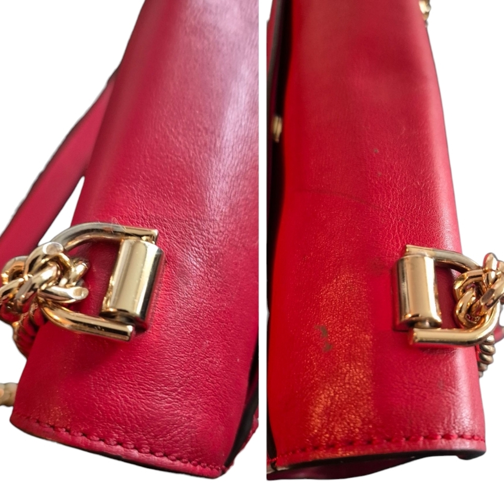 Michael Kors Whitney Red Leather Bag - Picture 7 of 16